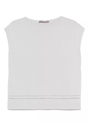 D.Exterior contrast-detail tank top - Grey