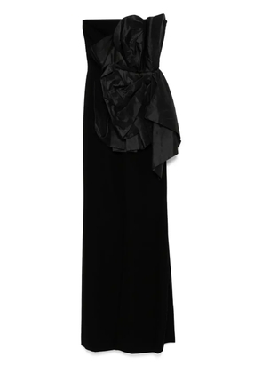 Saiid Kobeisy Voluminous draped moulage jumpsuit - Black