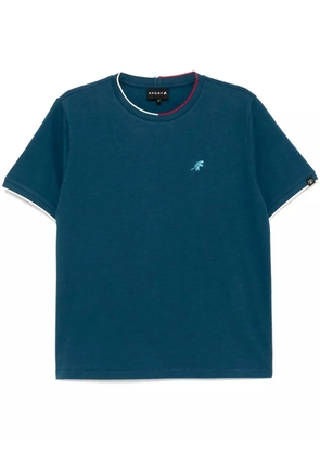 SPORT b. by agnès b. flat-knitted T-shirt - Blue