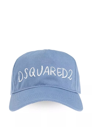 DSQUARED2 logo-embroidered cap - Blue
