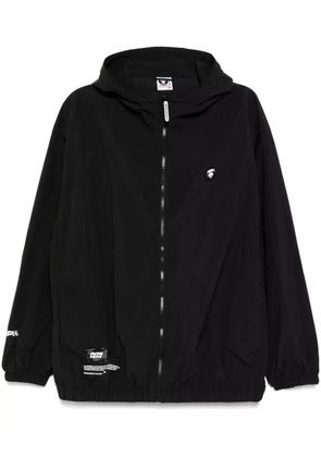 AAPE BY *A BATHING APE® logo hooded jacket - Black