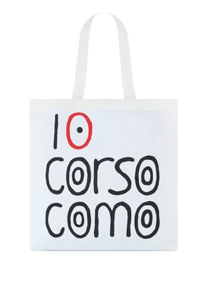 10 CORSO COMO logo-print tote bag - White