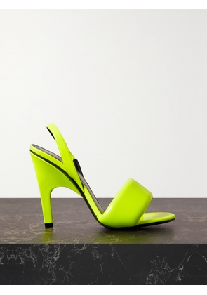 The Attico - Rem Padded Neon Faux Patent-leather Slingback Sandals - Yellow - IT35,IT36,IT36.5,IT37,IT37.5,IT38,IT38.5,IT39,IT39.5,IT40,IT40.5,IT41,IT42