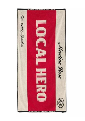 Martine Rose Local Hero beach towel - Red