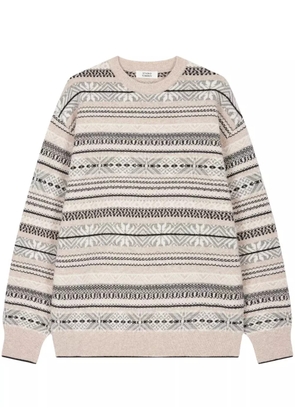 TOMBOY selburose-patterned sweater - Neutrals