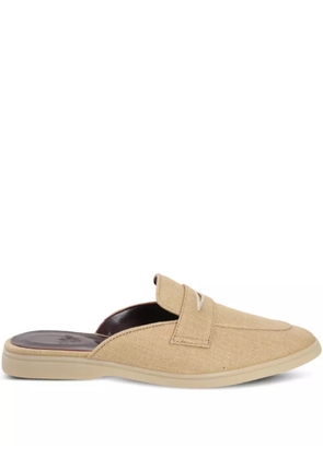 Bougeotte penny-slot mules - Neutrals
