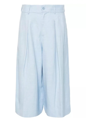 P.A.R.O.S.H. pleated below-knee shorts - Blue