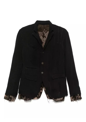 CHIAHUNG SU raw-cut blazer - Black
