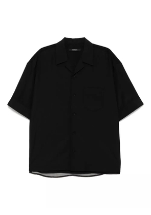 SONGZIO charlot paris veiled half shirt - Black