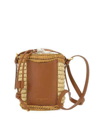 GIANNI CHIARINI Mae bucket bag - Neutrals