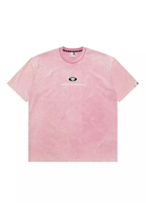 AAPE BY *A BATHING APE® logo-embroidered T-Shirt - Pink