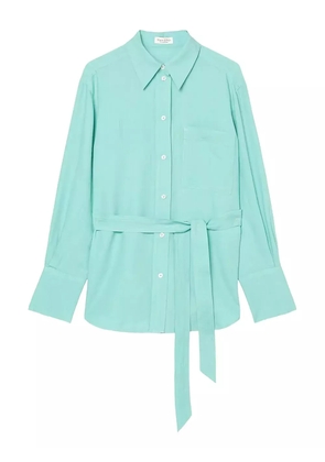 Marc O'Polo belted button-up shirt - Blue