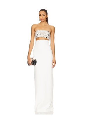 retrofete Esmerelda Dress in White. Size L. Also in M.