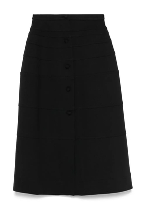 Aganovich panelled midi skirt - Black