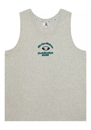 AAPE BY *A BATHING APE® logo-embroidered tank top - Grey
