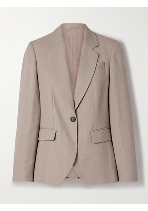 Brunello Cucinelli - Twill Blazer - Neutrals - IT36,IT38,IT40,IT42,IT44,IT46,IT48