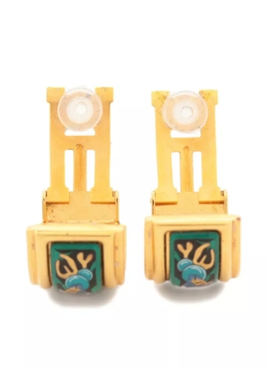 Hermès Pre-Owned logo clip-on earrings - Gold