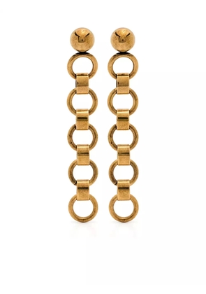 Jil Sander drop earrings - Gold