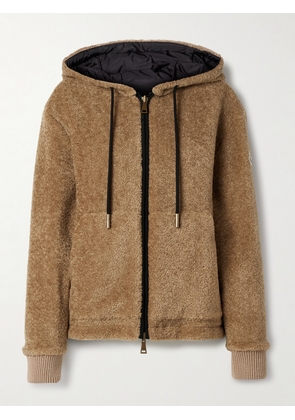 Moncler - Reversible Fleece And Shell Zip-up Hoodie - Brown - xx small,x small,small,medium,large,x large