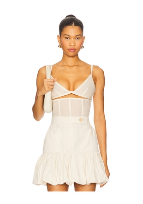 TG Botanical Grace Corset in Ivory. Size M. Also in L, S.