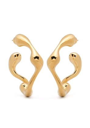 Maria Black large Splash hoops - Gold