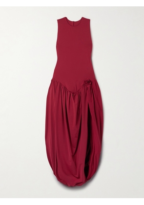 Maygel Coronel - Marsalina Stretch-jersey Midi Dress - Red - Petite,One Size,Extended