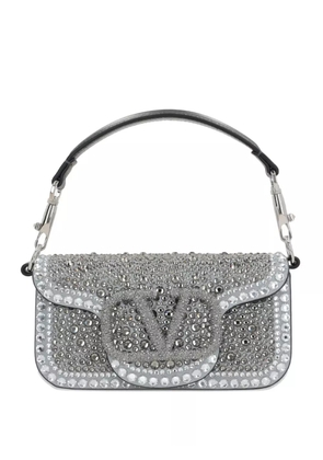 Valentino Garavani small Locò embellished shoulder bag - Silver
