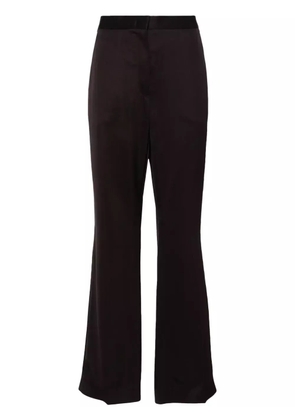 Jil Sander pressed-crease high-waisted trousers - Brown