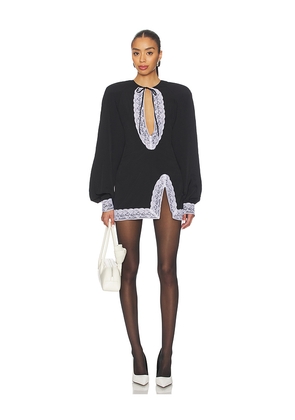 Rowen Rose Abito Dress in Black,White. Size 36/2. Also in 38/4, 40/6.