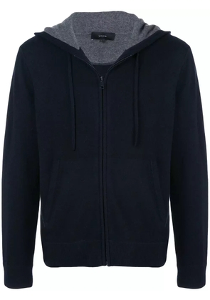 Vince cashmere zip-up hoodie - Blue