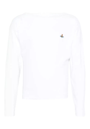 Vivienne Westwood Orb-embellished cotton T-shirt - White