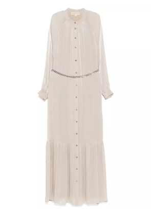 Michael Michael Kors georgette belted kaftan - Neutrals