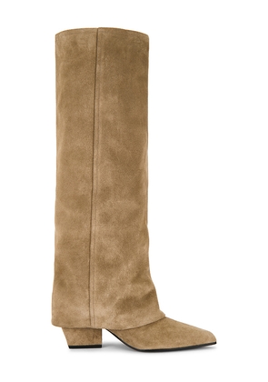 Paris Texas Jane Fold Over Boot 60 in Taupe. Size 36. Also in 37.5, 38.