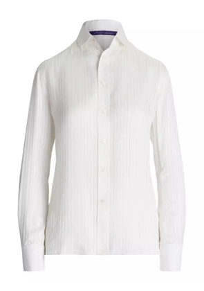 Ralph Lauren Collection pinstripe button-up shirt - White