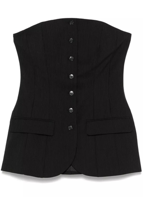 HERSKIND Jacqui Corsage top - Grey