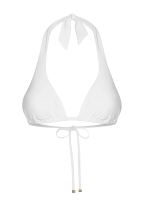 Dolce & Gabbana halterneck triangle bikini top - White