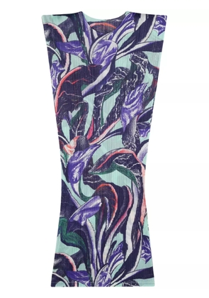 Pleats Please Issey Miyake Tardivo plissé midi dress - Blue