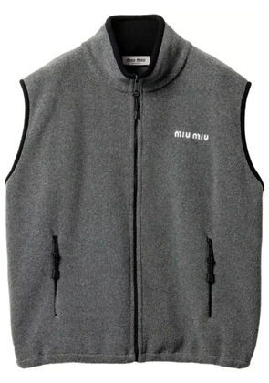 Miu Miu fleece sweatshirt - Grey