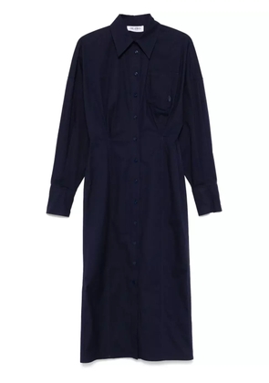 The Attico pleat-detail midi dress - Blue