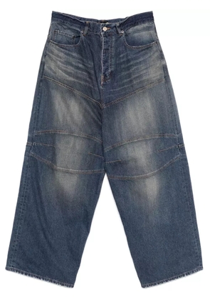 Balenciaga logo-patch jeans - Blue
