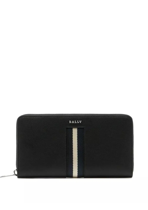 Bally ribbon-detail logo leather wallet - Black