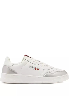 Bally perforated jasper leather sneakers - White