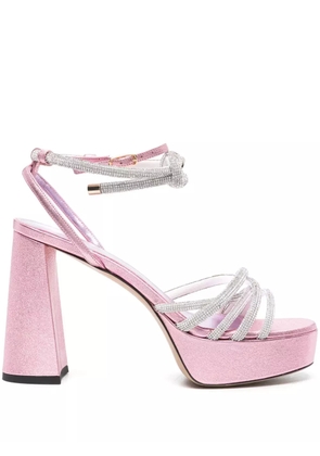 Patou x Bettina Vermillon 110mm Babsy sandals - Pink