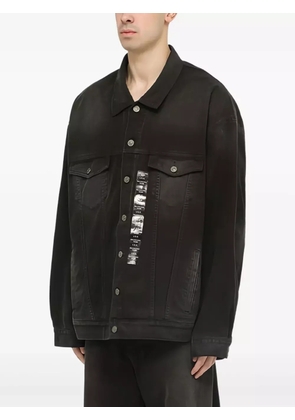 Balenciaga pocketed denim jacket - Black