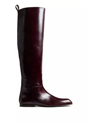 KHAITE Colt knee-high boots - Red