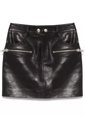 ANINE BING Steel mini skirt - Black