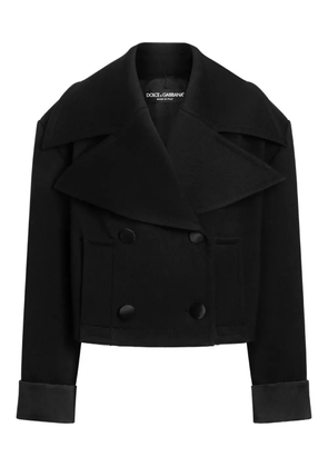 Dolce & Gabbana double-breasted cropped jacket - Black
