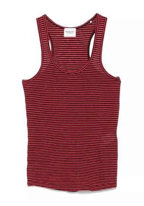 MARANT ÉTOILE striped sleeveless tank top - Red