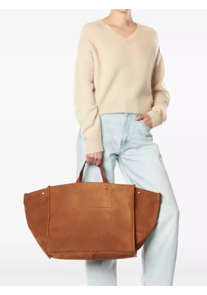 Jérôme Dreyfuss large Léon leather tote bag - Brown