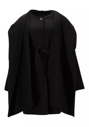 P.A.R.O.S.H. belted hooded cape - Black